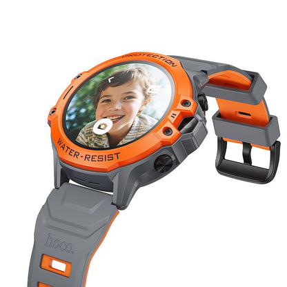 Smartwatch HOCO Y107 Kids Call, Portocaliu