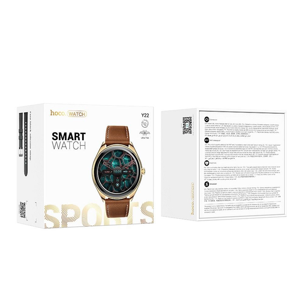 Smartwatch HOCO Y22, Auriu