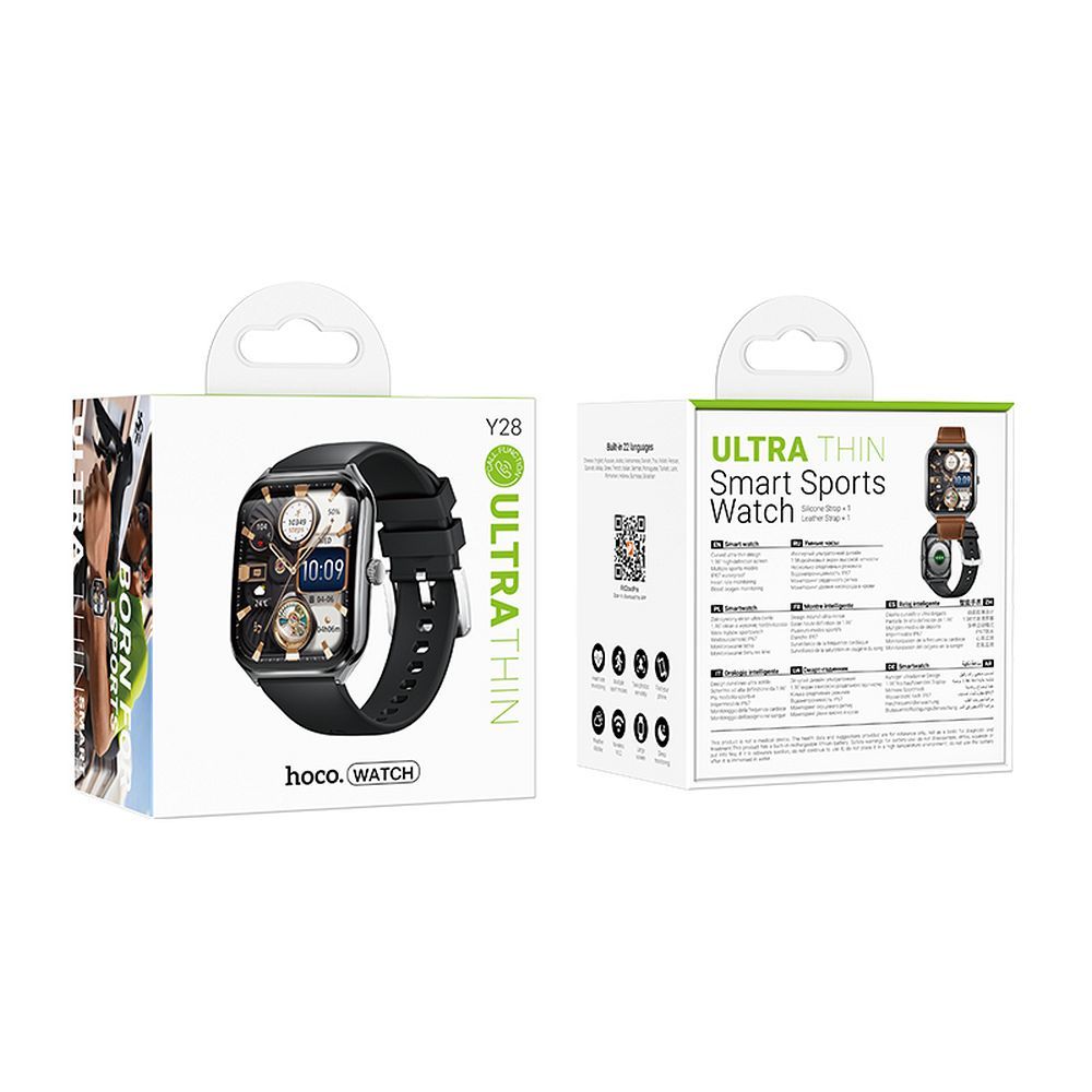 Smartwatch HOCO Y28 Call, Negru