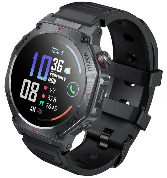 Smartwatch HOCO Y37 Call, Negru