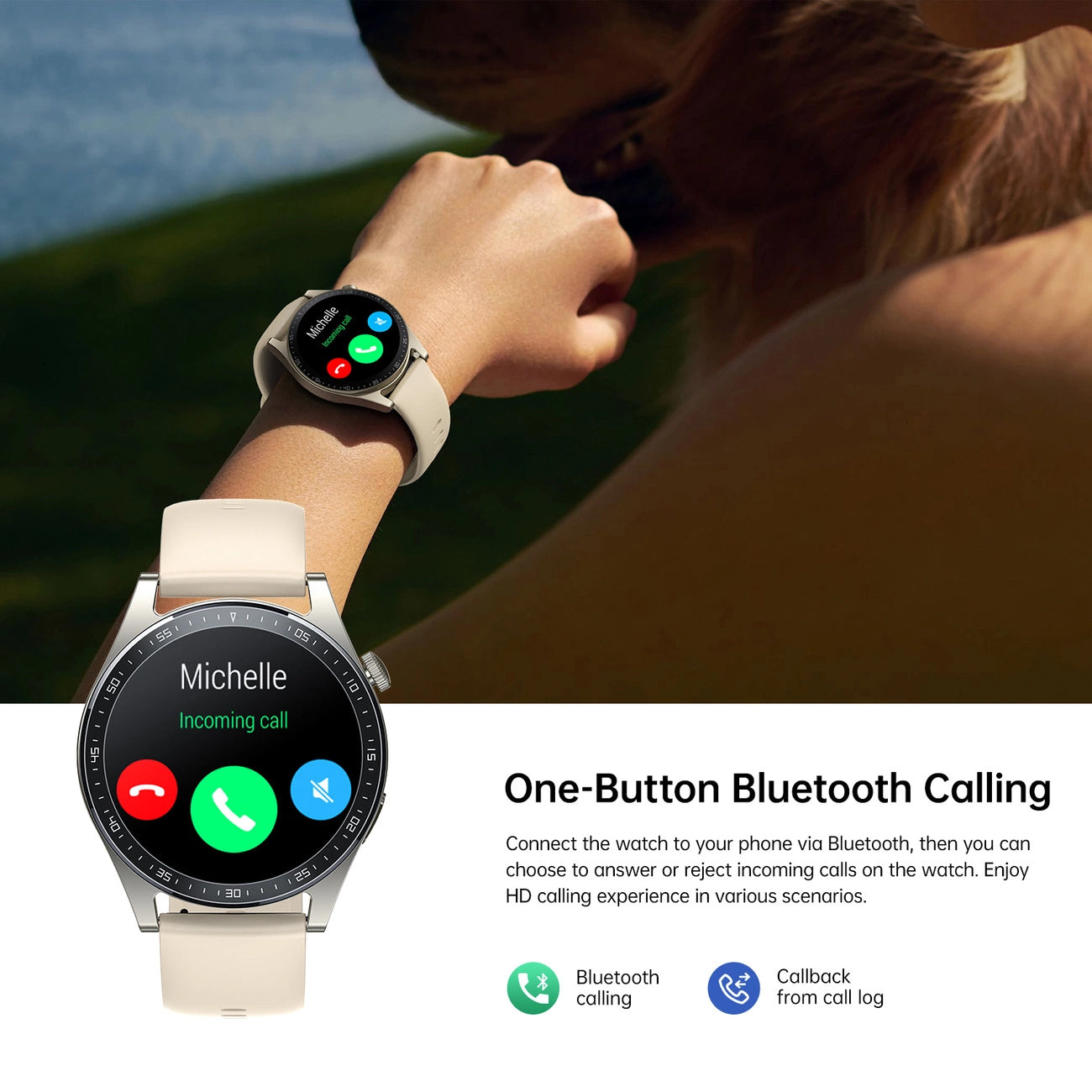 Smartwatch Joyroom JR-FC2 Call, Auriu