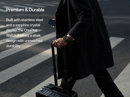 Smartwatch OnePlus Watch 3, 46mm, Negru 5491100340