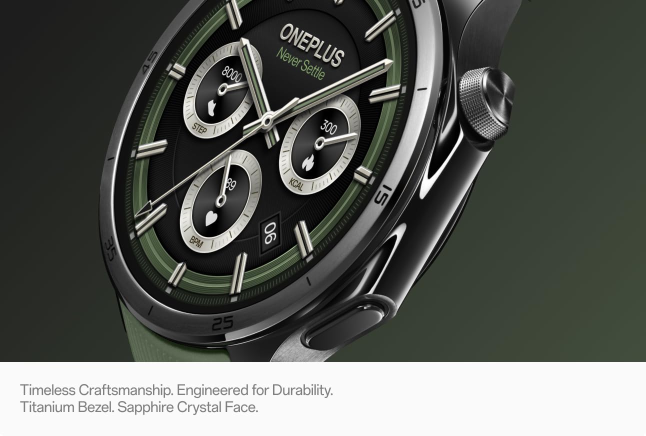 Smartwatch OnePlus Watch 3, 46mm, Verde, Resigilat 5491100341