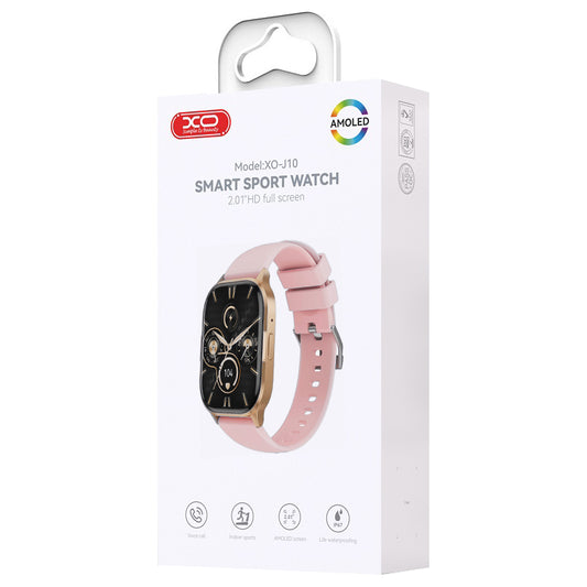 Smartwatch XO Design J10, Roz Auriu