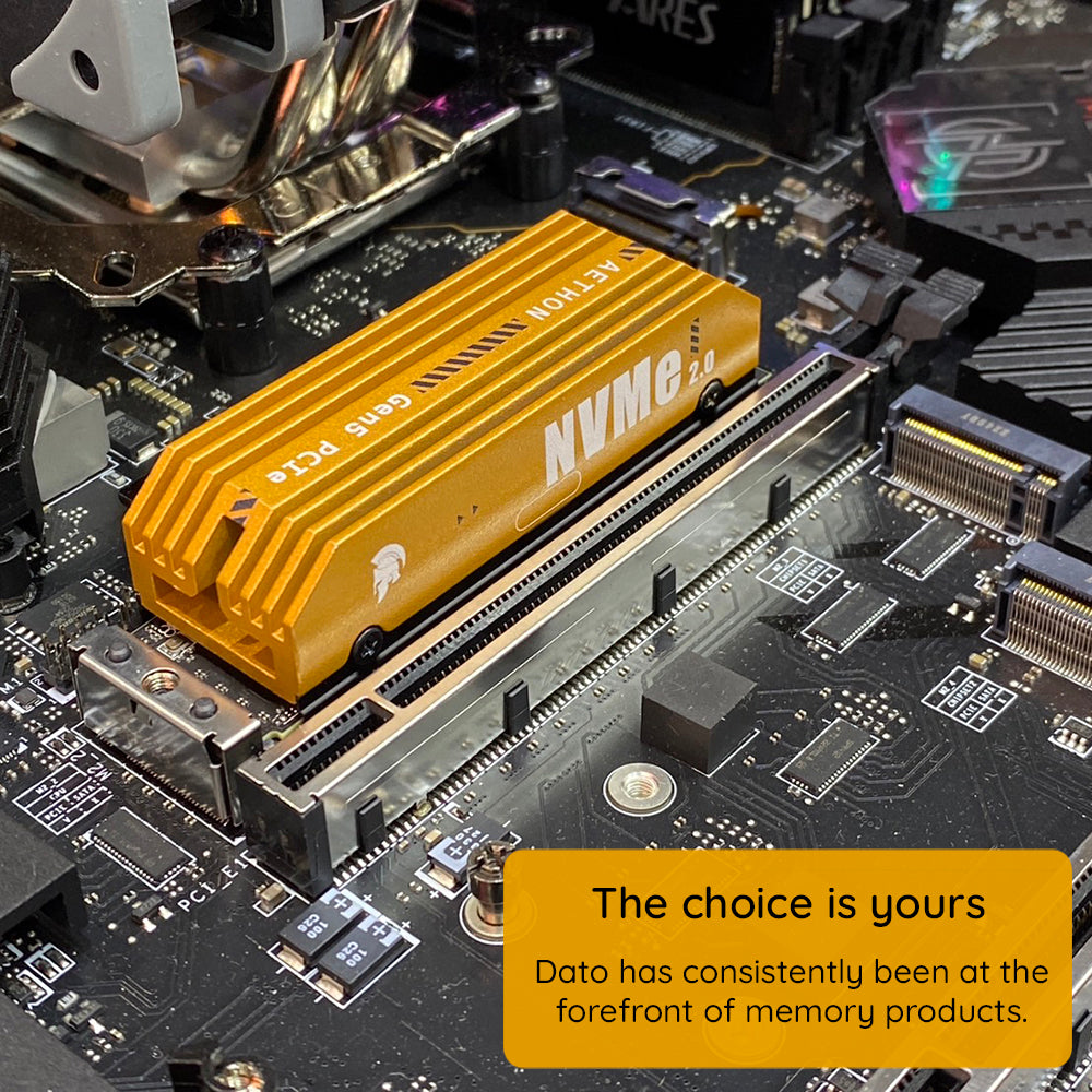 Solid State Drive (SSD) Dato Ares Aethon, NVME M.2, PCIe Gen5x4, 1TB, Negru ARSAT-1TB