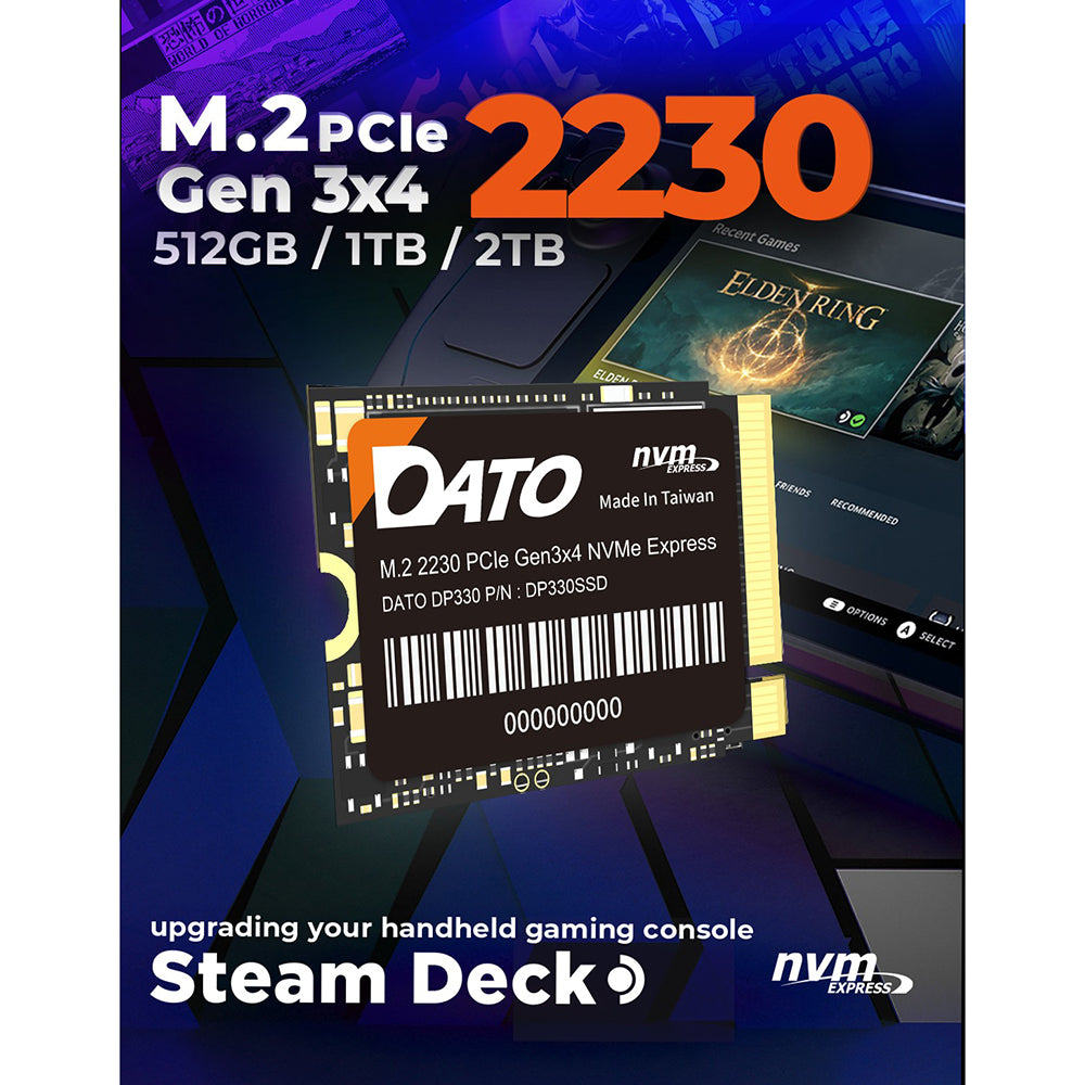 Solid State Drive (SSD) Dato DP330, NVME M.2 2230, PCIE Gen3x4, 2TB, Negru DP330SSD-2TB