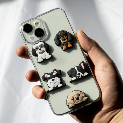 Sticker 3D OEM Dog pentru Husa Telefon / Tableta, Set 5 bucati, Multicolor