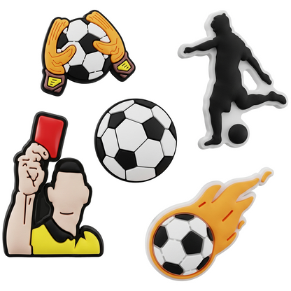 Sticker 3D OEM Football pentru Husa Telefon / Tableta, Set 5 bucati, Multicolor