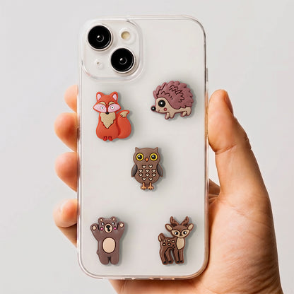 Sticker 3D OEM Forest pentru Husa Telefon / Tableta, Set 5 bucati, Multicolor