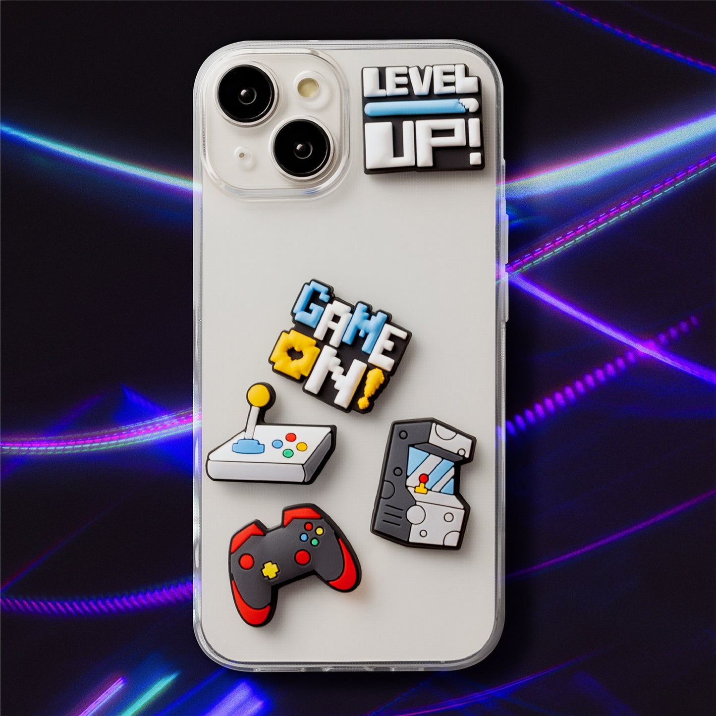 Sticker 3D OEM GameOn pentru Husa Telefon / Tableta, Set 5 bucati, Multicolor