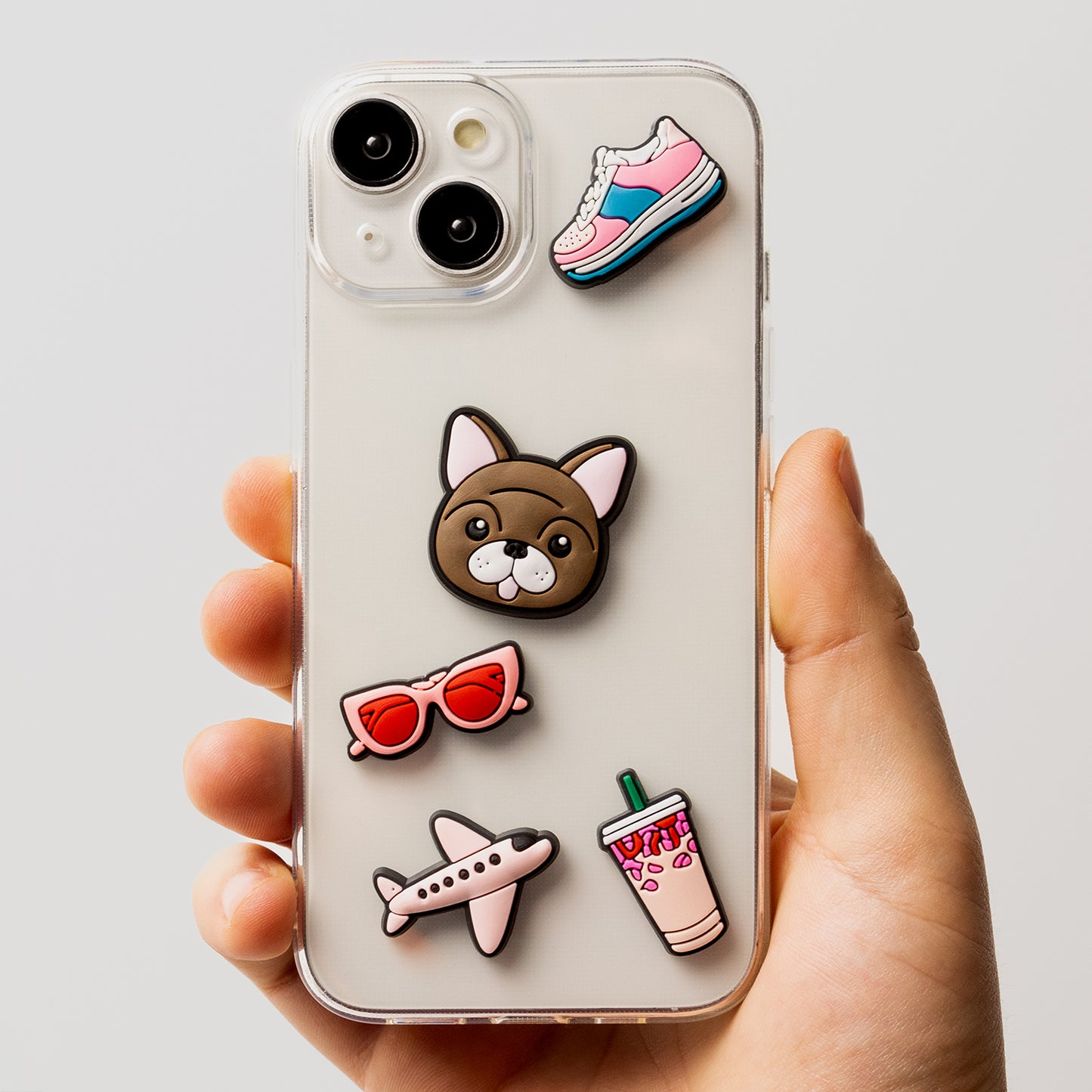 Sticker 3D OEM Lifestyle pentru Husa Telefon / Tableta, Set 5 bucati, Roz