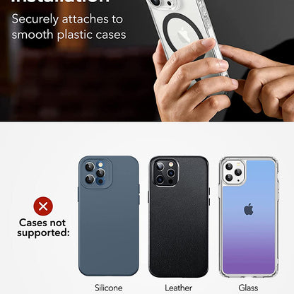 Sticker Metalic ESR HaloLock, Set 2 bucati, Negru