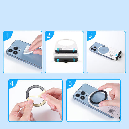 Sticker Metalic Joyroom M3, Set 2 bucati, Roz