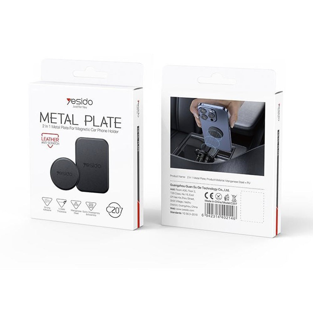 Sticker Metalic Yesido C207 2in1, Negru