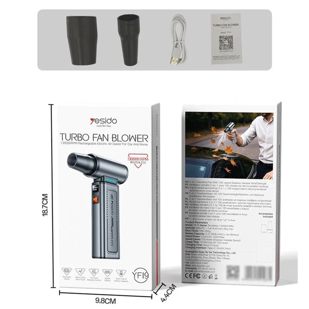 Suflanta Aer Yesido YF19, Gri