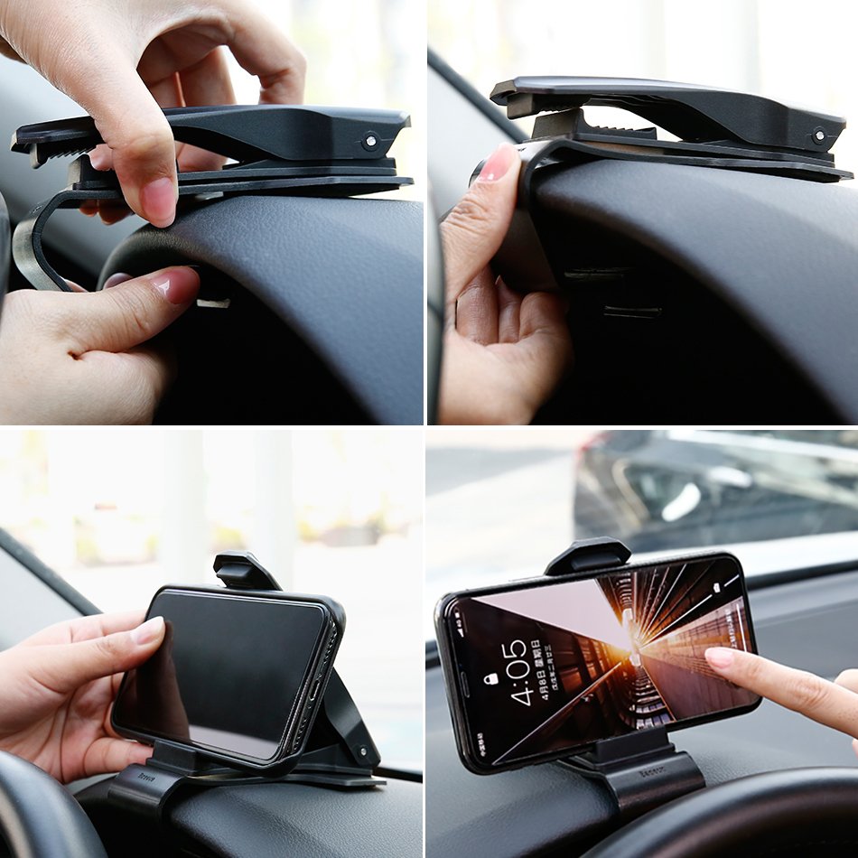 Suport Auto Baseus Mouth, 3.5inch - 7inch, Negru SUDZ-01