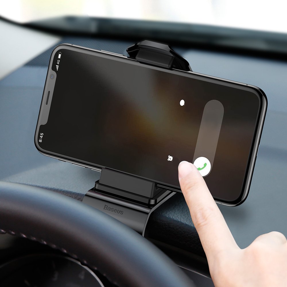 Suport Auto Baseus Mouth, 3.5inch - 7inch, Negru SUDZ-01