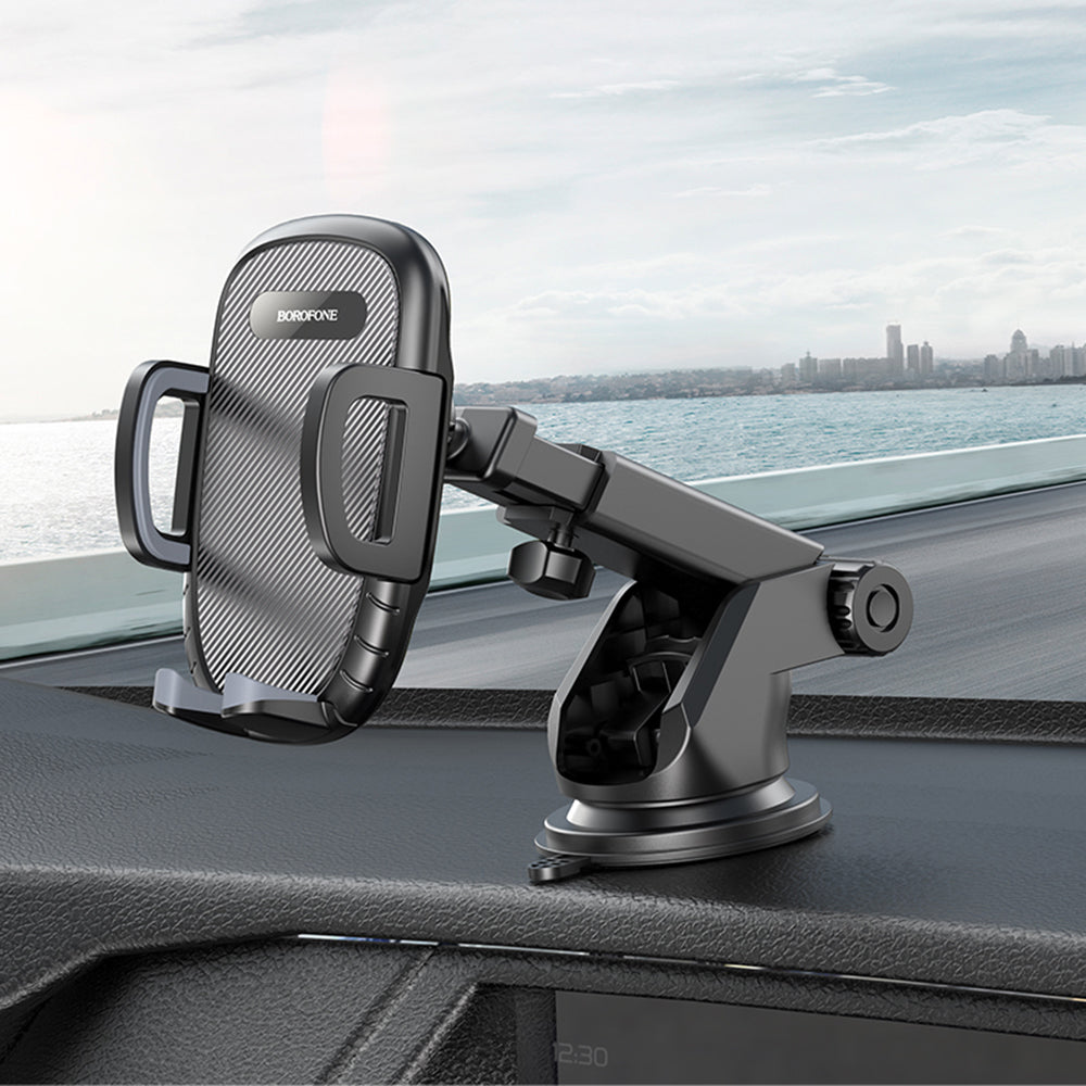 Suport Auto Borofone BH53 Windy, 4.5inch - 6.7inch, Negru