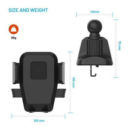 Suport Auto Fixed Iconiq Lock, Universal, Negru
