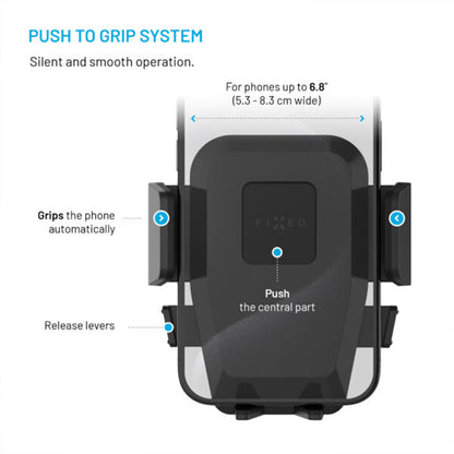 Suport Auto Fixed Iconiq Vent, Universal, Negru