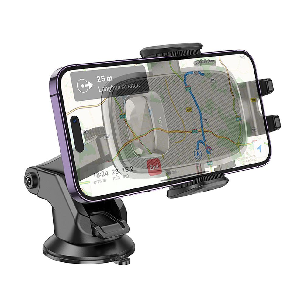 Suport Auto HOCO Fair H15, 4.5inch - 7inch, Negru