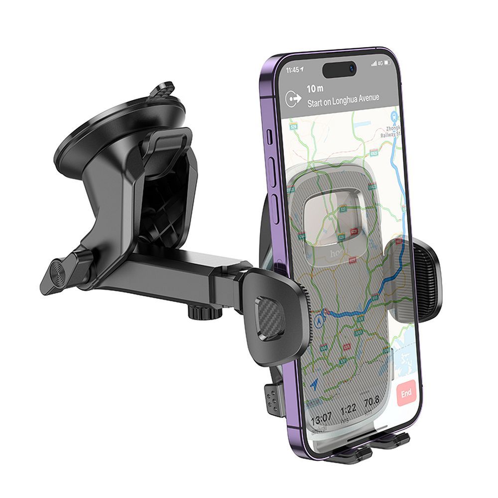 Suport Auto HOCO Fair H15, 4.5inch - 7inch, Negru