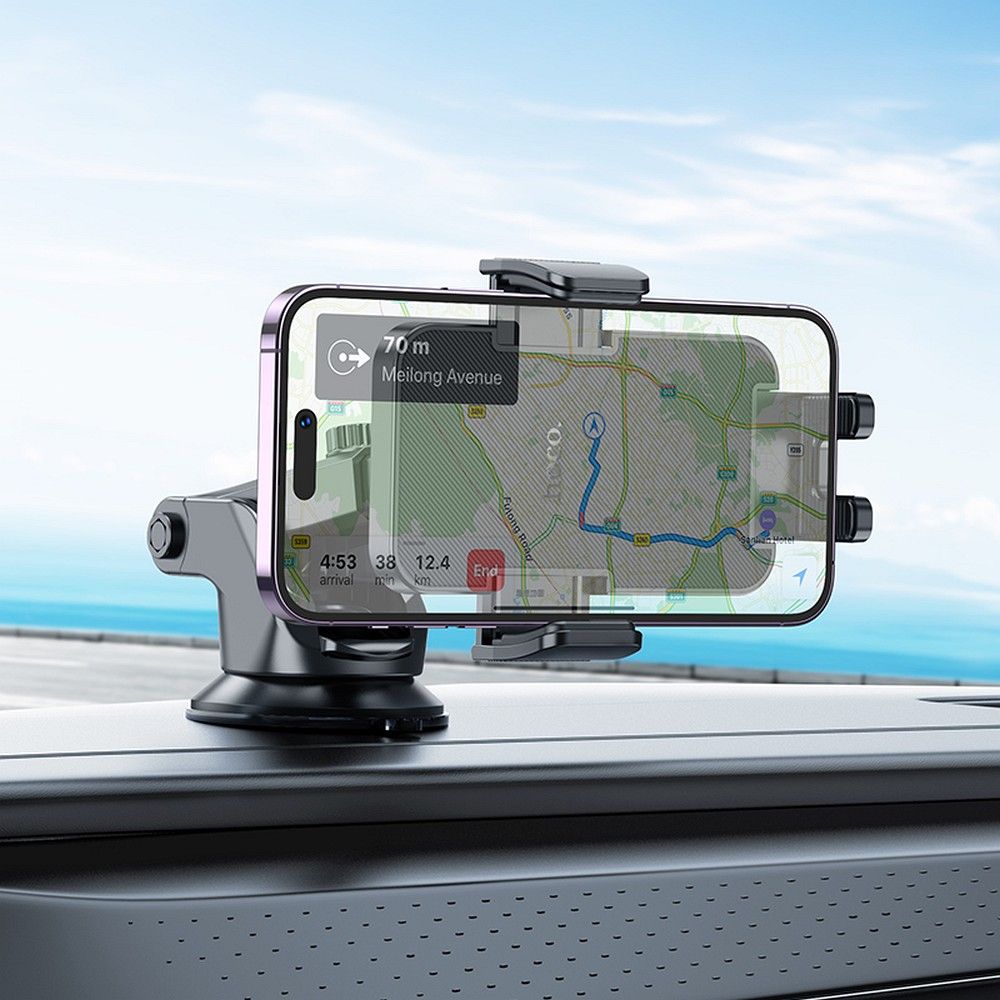 Suport Auto HOCO H37, 4.5inch - 7inch, Negru