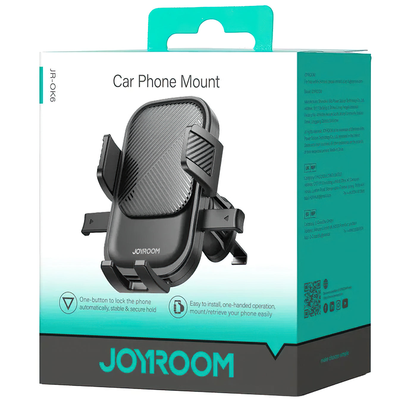 Suport Auto Joyroom JR-OK6 Vent, 4.7inch - 6.8inch, Negru