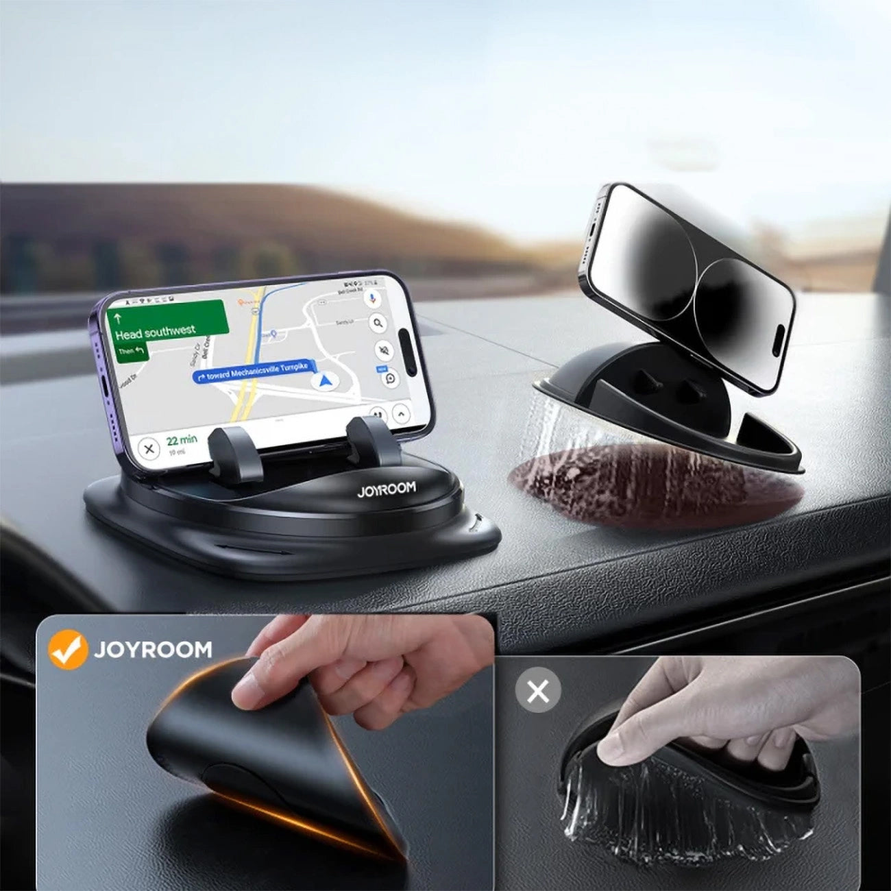 Suport Auto Joyroom JR-ZS354, 4inch - 7inch, Negru