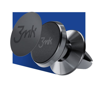 Suport  Auto Magnetic 3MK, Universal, Negru