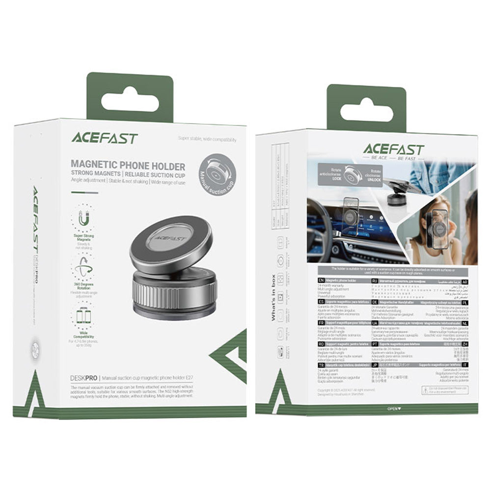 Suport Auto Magnetic Acefast E27, Universal, Gri