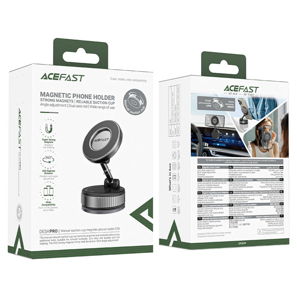 Suport Auto Magnetic Acefast E28, Universal, Gri