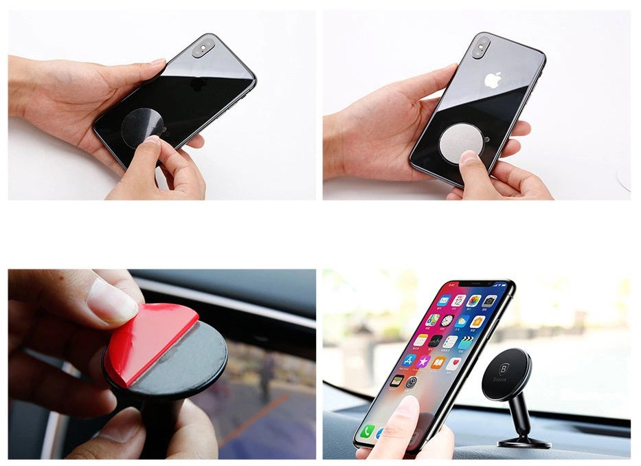 Suport Auto Magnetic Baseus, Universal, Negru SUYZD-01