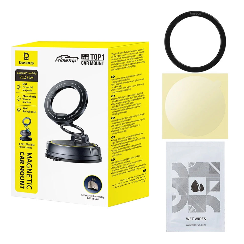 Suport Auto Magnetic Baseus PrimeTrip VC2 Flex, Universal, Negru C0013803