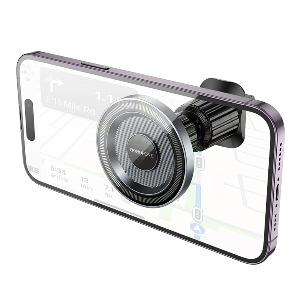 Suport Auto Magnetic Borofone BH122 Profit, 4.5inch - 7inch, Negru