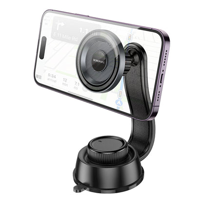 Suport Auto Magnetic Borofone BH123 Profit, 4.5inch - 7inch, Negru