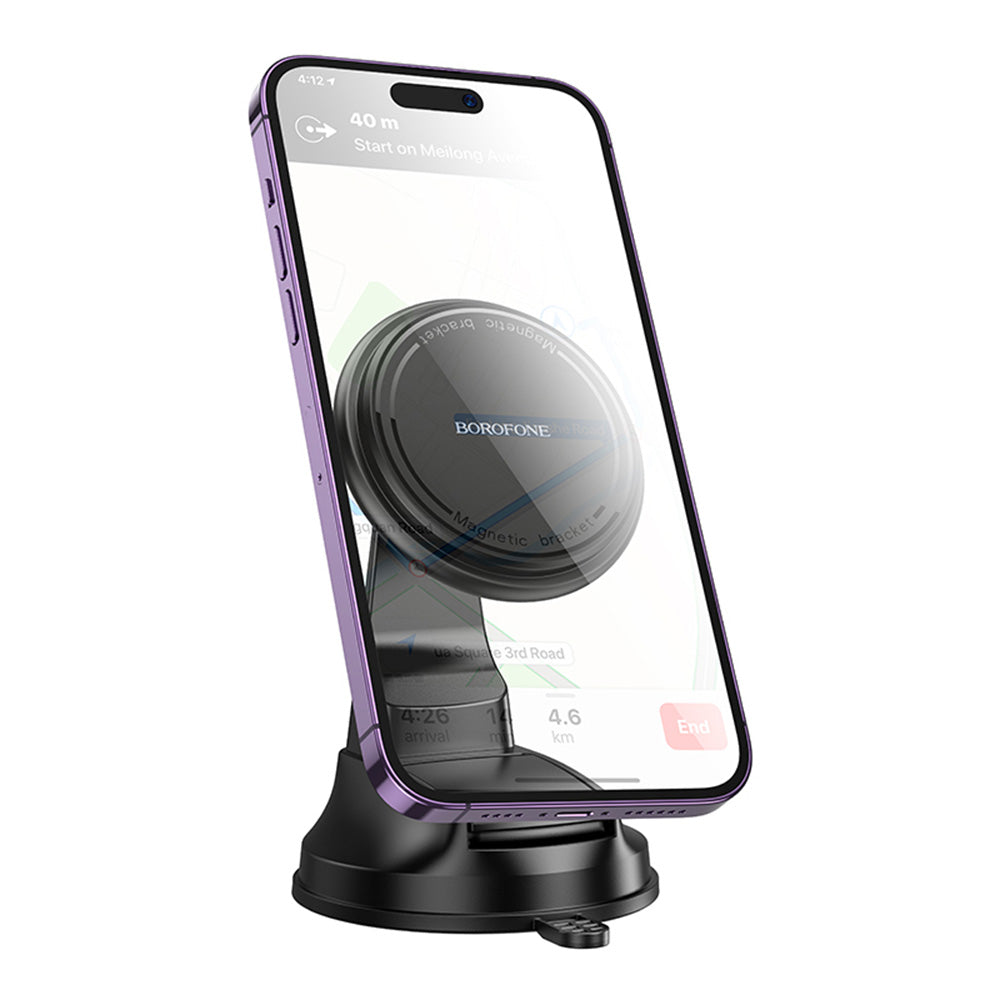 Suport Auto Magnetic Borofone BH136 Parker, 4.5inch - 7inch, Negru