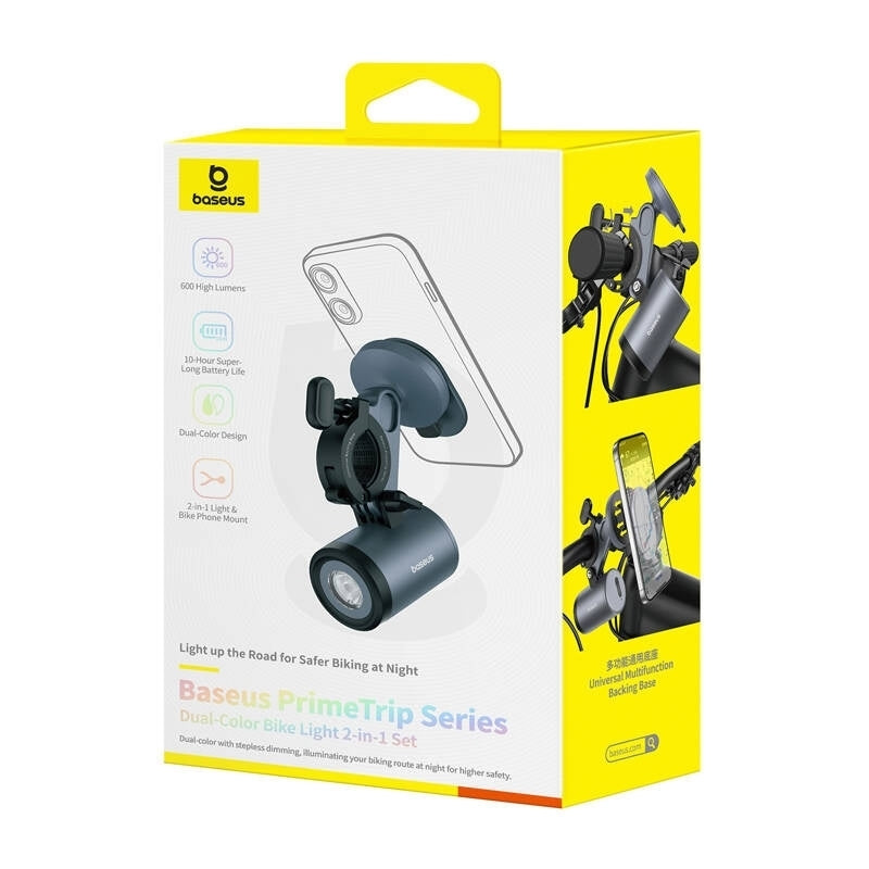 Suport Bicicleta cu Lanterna Baseus PrimeTrip, Universal, Negru C12569000121-00
