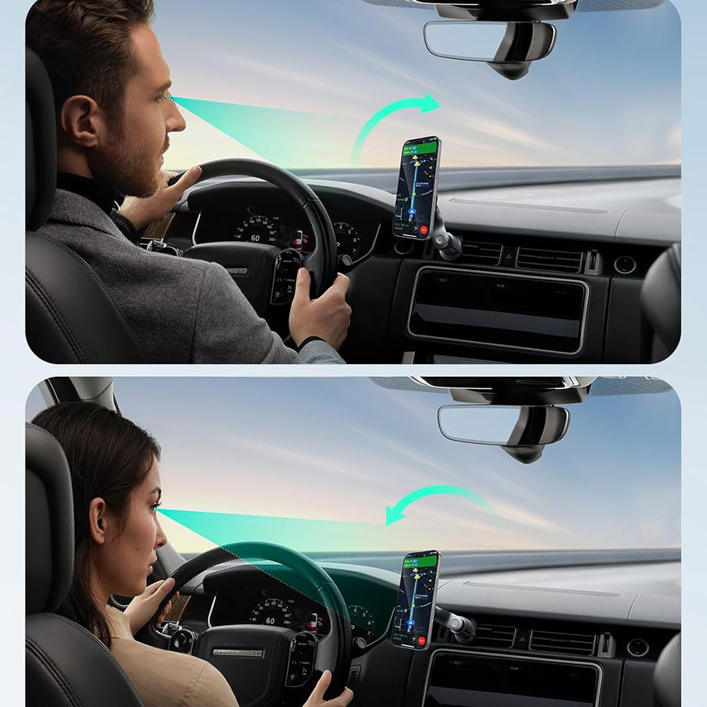 Suport Auto Magnetic ESR OmniLock Vent, Universal, Negru