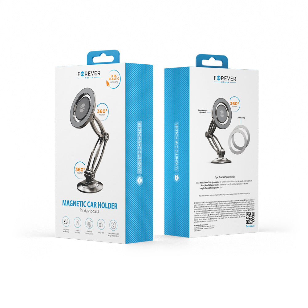 Suport Auto Magnetic Forever MH-290, Universal, Argintiu