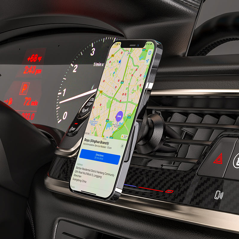Suport Auto Magnetic HOCO A81 Ligue Air Vent, Universal, Negru