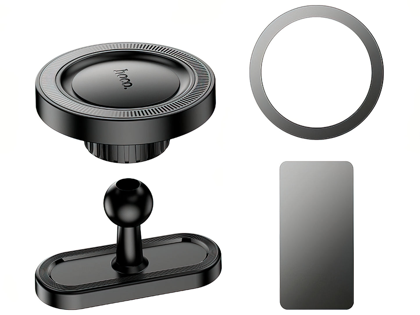 Suport Auto Magnetic HOCO H58, 4.5inch - 7inch, Negru