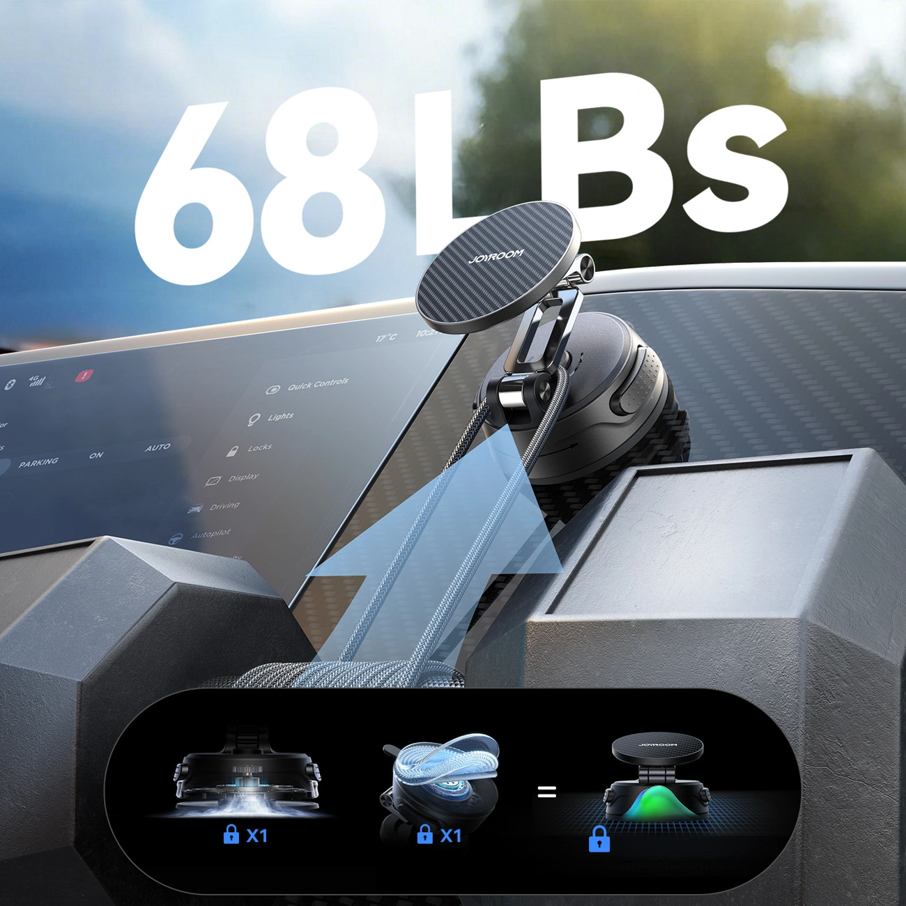 Suport Auto Magnetic Joyroom JR-ZS51, Universal, Negru