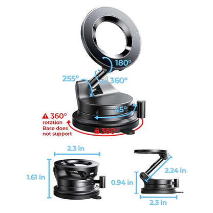 Suport Auto Magnetic Lisen A608, 4inch - 7 inch, Negru