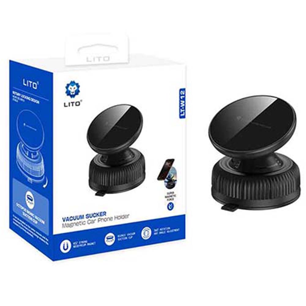Suport Auto Magnetic Lito LT-W12, Universal, Negru
