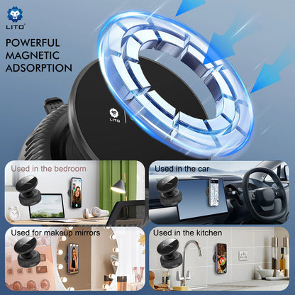 Suport Auto Magnetic Lito LT-W12, Universal, Negru