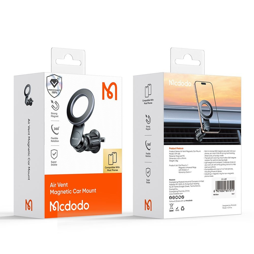 Suport Auto Magnetic McDodo CM-6260, Universal, Negru