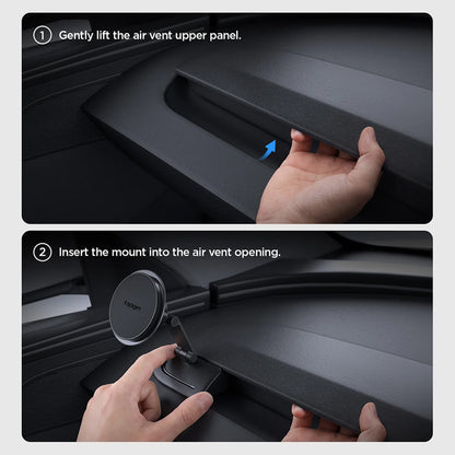 Suport Auto Magnetic Spigen TAM110 pentru Tesla Y / 3 / Y L, Negru ACP11873