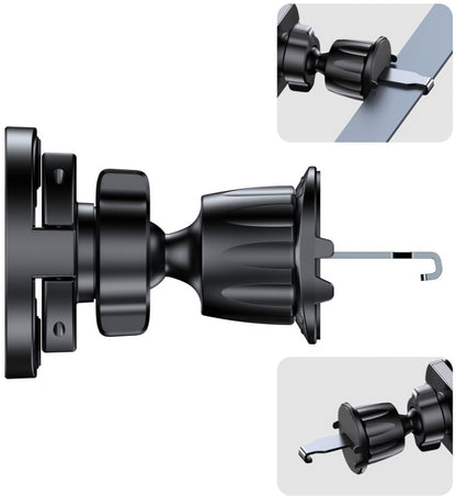 Suport Auto Magnetic Tech-Protect N62 2in1, Universal, Negru