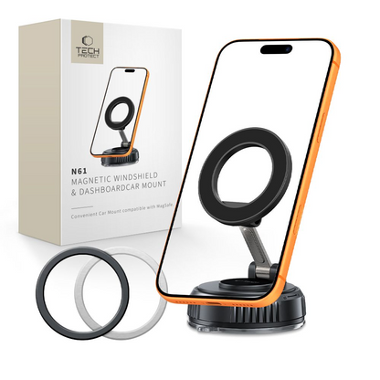 Suport Auto Magnetic Tech-Protect N61, Universal, Negru